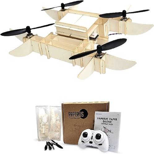 COCODRONE Paper Drone DIY Mini Drone for Kids Adults Beginner with Altitude Hold Headless Mode One K | COCODRONE Paper Drone, DIY Mini Drone, Kids and Adults, Beginner-friendly, Altitude Hold, Headless Mode, One Key Start, Speed Adjustment, White Color, Fun and Educational